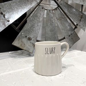 RAE DUNN White Slurp Coffee Mug